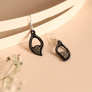 Bidri Work Pure Silver Inlay Earrings 03