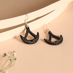 Bidri Work Pure Silver Inlay Earrings 07