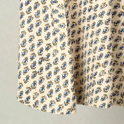 Beige - Block Print Cotton Wrap Around Ajrakh Skirt 20