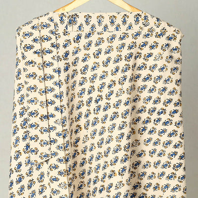 Beige - Block Print Cotton Wrap Around Ajrakh Skirt 20