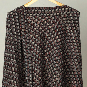 Black - Block Print Cotton Wrap Around Ajrakh Skirt 24