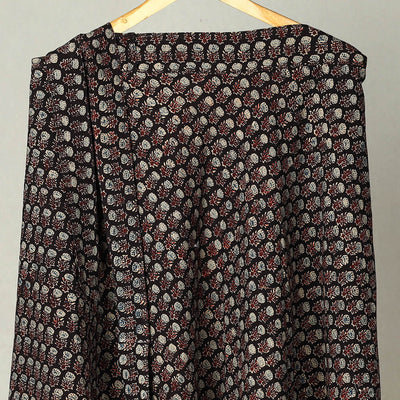 Black - Block Print Cotton Wrap Around Ajrakh Skirt 24