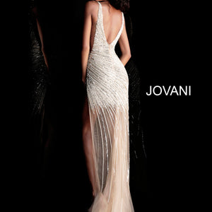Sequin Fitted Sleeveless Slit Gown by Jovani 63405