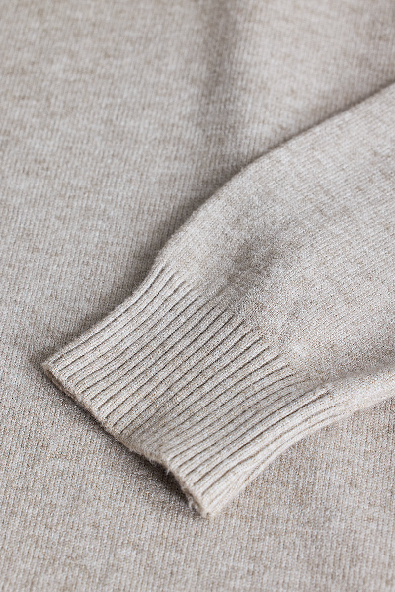 Grey Knitted Sweatshirt