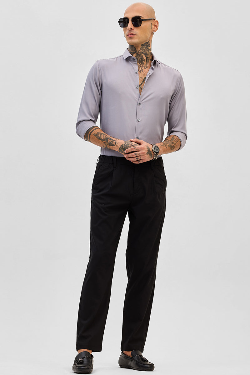 Black Slim Fit Trousers