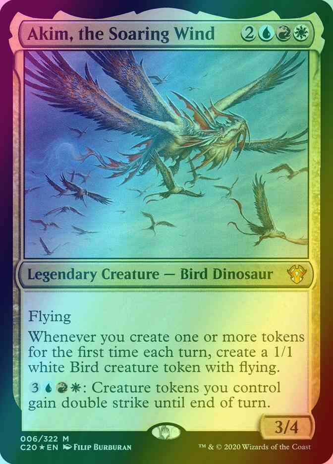 Akim, the Soaring Wind [6] [Commander 2020] [Foil]