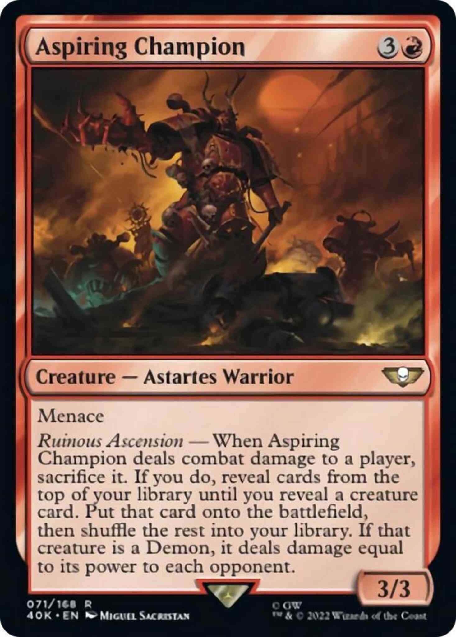 Aspiring Champion [71] [Universes Beyond: Warhammer 40,000] [Non-Foil]