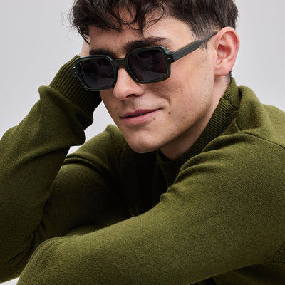 Olive Knitted Sweatshirt