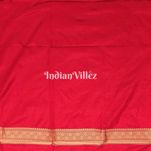 Baby Pink Thread Work Banarasi Katan Silk Saree