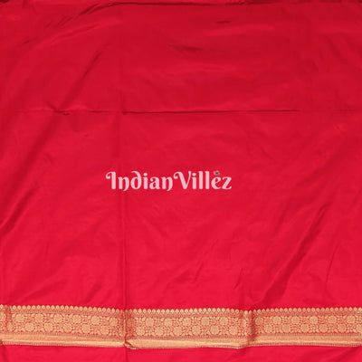 Baby Pink Thread Work Banarasi Katan Silk Saree