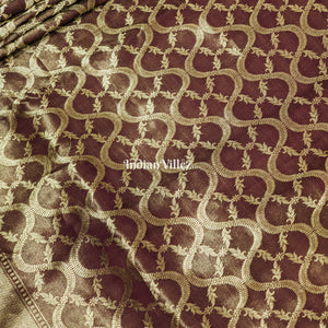 Janhvi Kapoor Inspired Pure Designer Katan Banarasi Saree