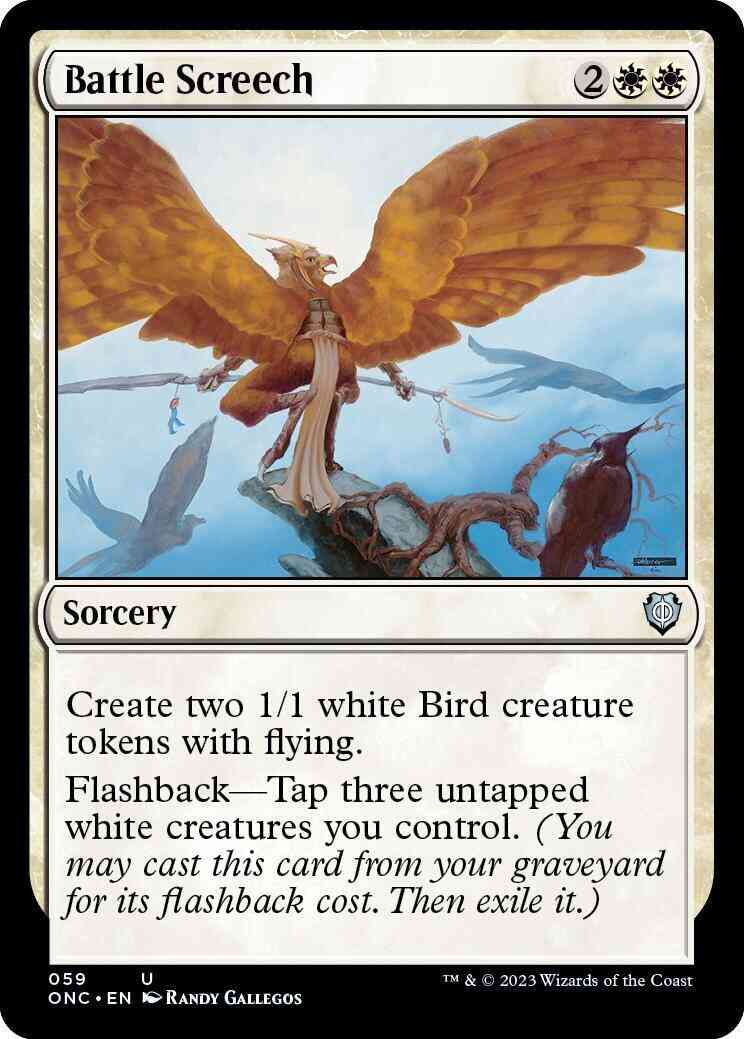 Battle Screech [59] [Phyrexia: All Will Be One: Commander] [Non-Foil]