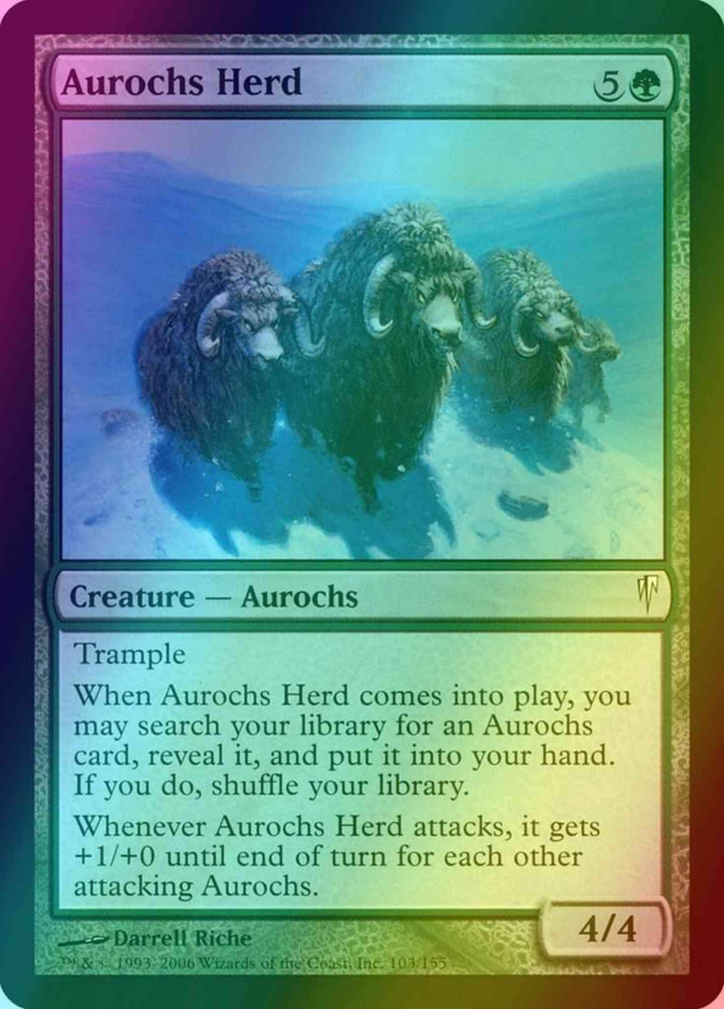 Aurochs Herd [103] [Coldsnap] [Foil]
