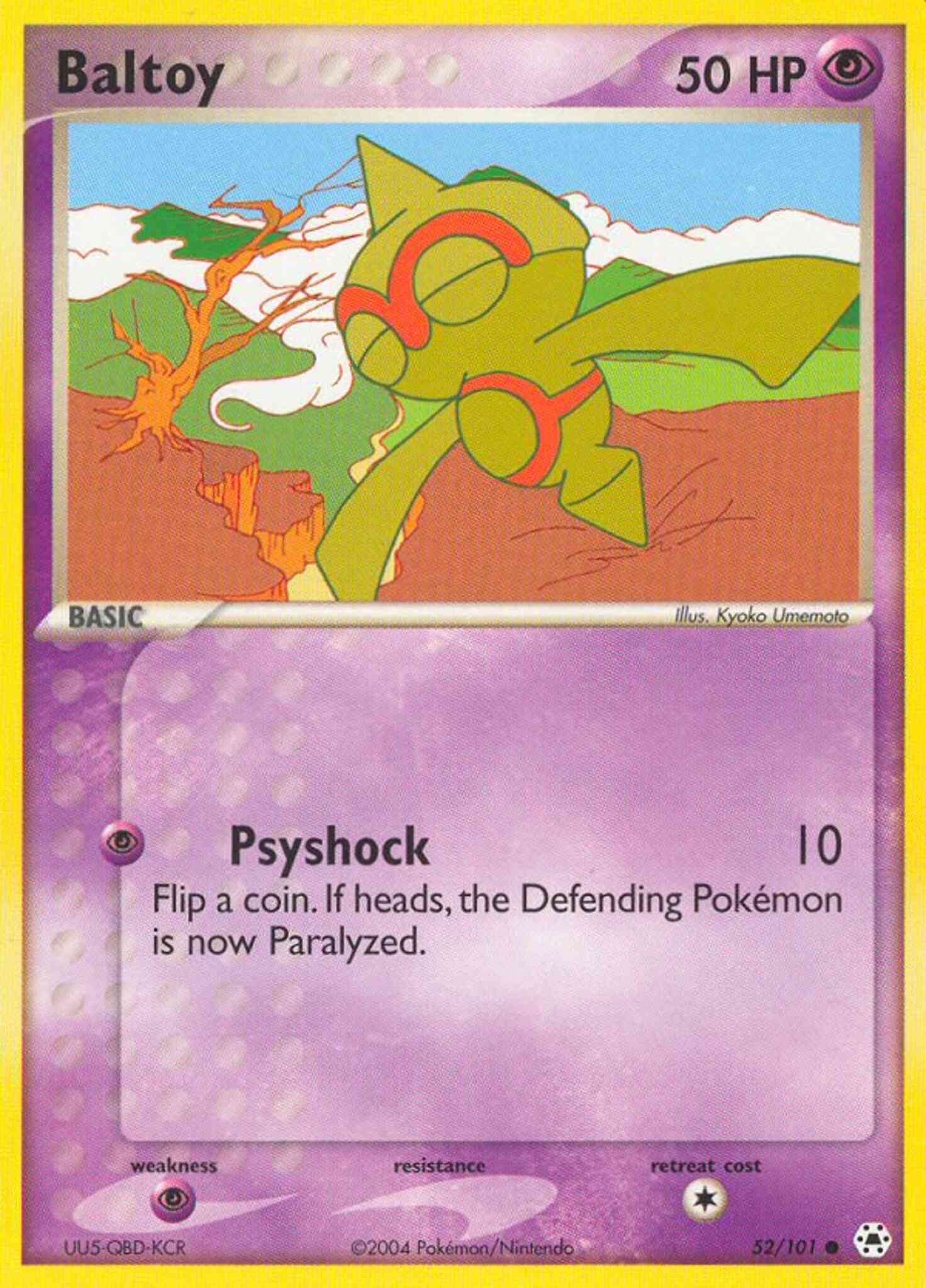 Baltoy - 52/101 - Common [ex5-52] [Reverse Holo]