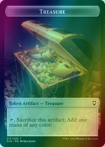 Boo Token (09) // Treasure Token (17) [Commander Legends: Battle for Baldur's Gate: Tokens] [Foil]