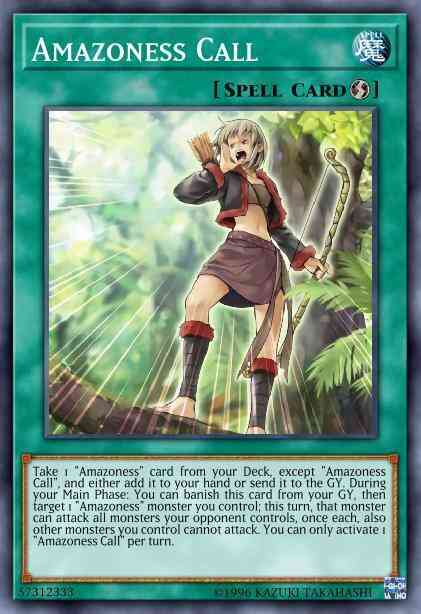 Amazoness Call (Green) - LDS1-EN024 - Ultra Rare - 1st Edition