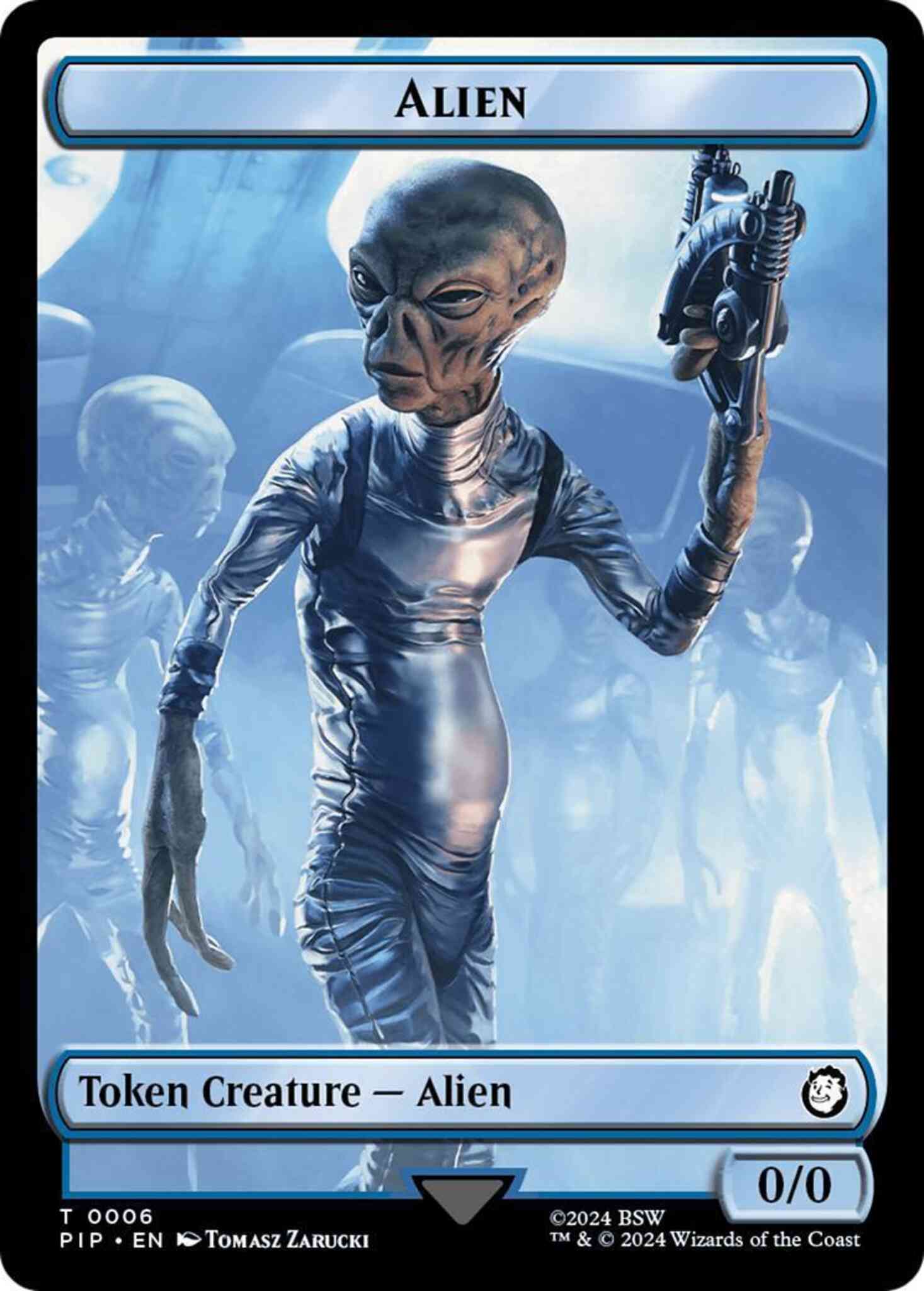 Alien Token (06) // Clue Token (11) [Fallout: Tokens] [Non-Foil]