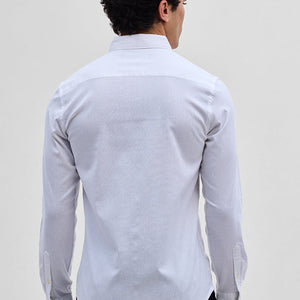 White Solid Oxford Shirt