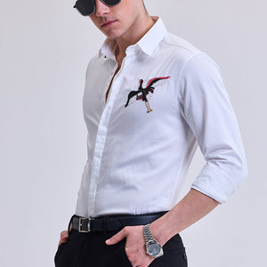 White Embellished Shirt