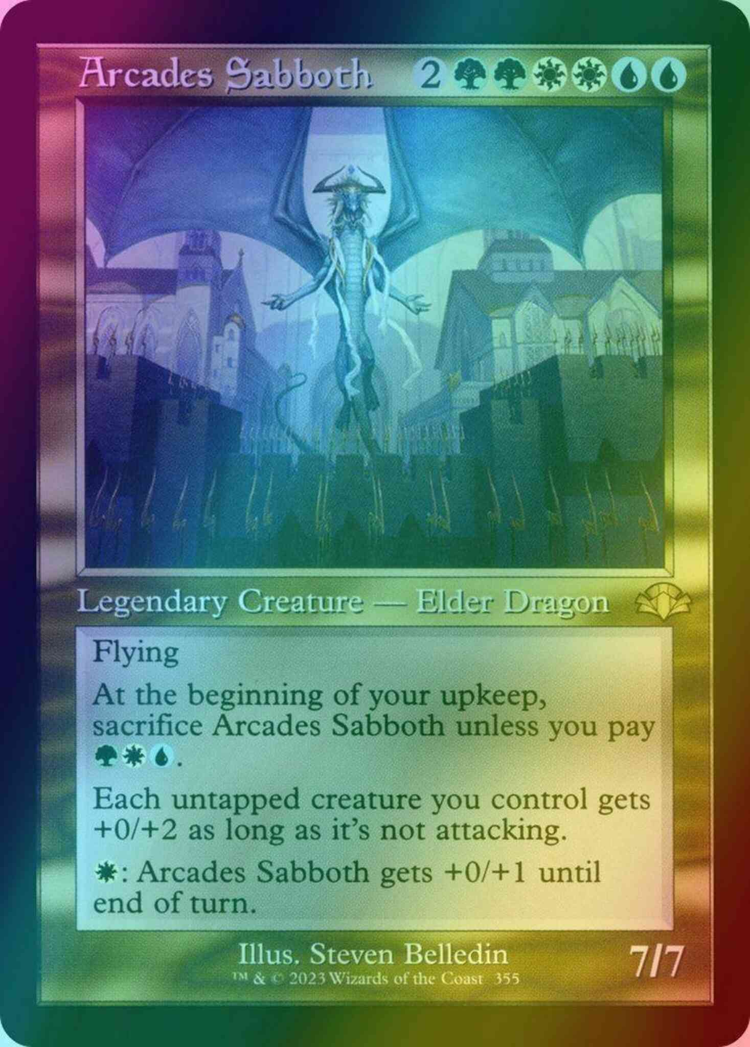 Arcades Sabboth [355] [Retro Frame] [Dominaria Remastered] [Foil]
