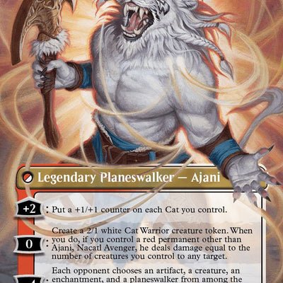 Ajani, Nacatl Pariah // Ajani, Nacatl Avenger [442] [Borderless] [Modern Horizons 3] [Non-Foil]