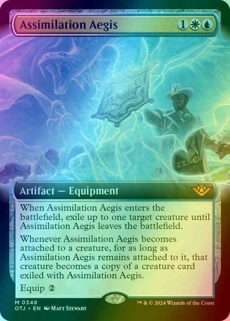 Assimilation Aegis [348] [Extended Art] [Outlaws of Thunder Junction] [Foil]