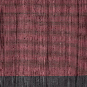 Red Handwoven Tussar Silk Saree With Checks-Red