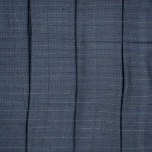 Green Handloom Tussar Silk Saree Printed With Checks