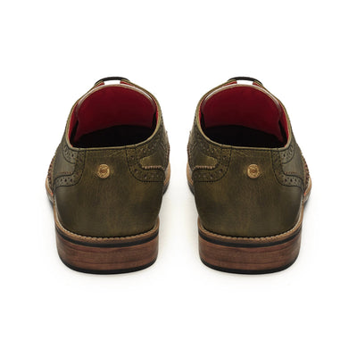 Bageecha Derby_Brogue_For Men – Olive Green (discontinued)