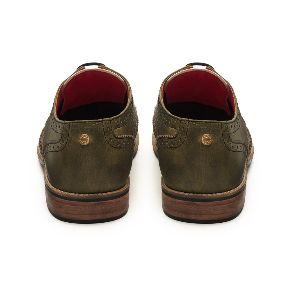 Bageecha Derby_Brogue_For Men – Olive Green (discontinued)