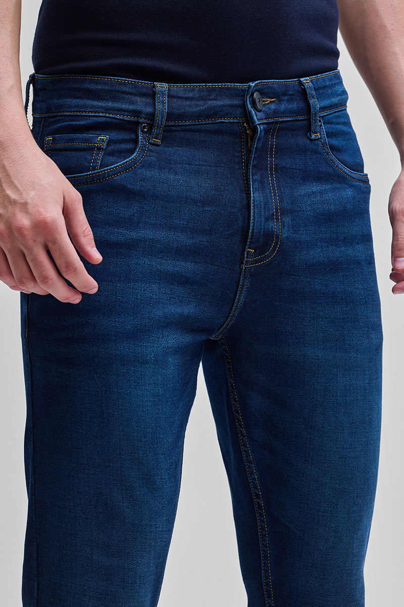 Dark Blue Skinny Fit Jeans