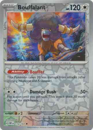Bouffalant - 174/197 - Uncommon [sv03-174] [Reverse Holo]