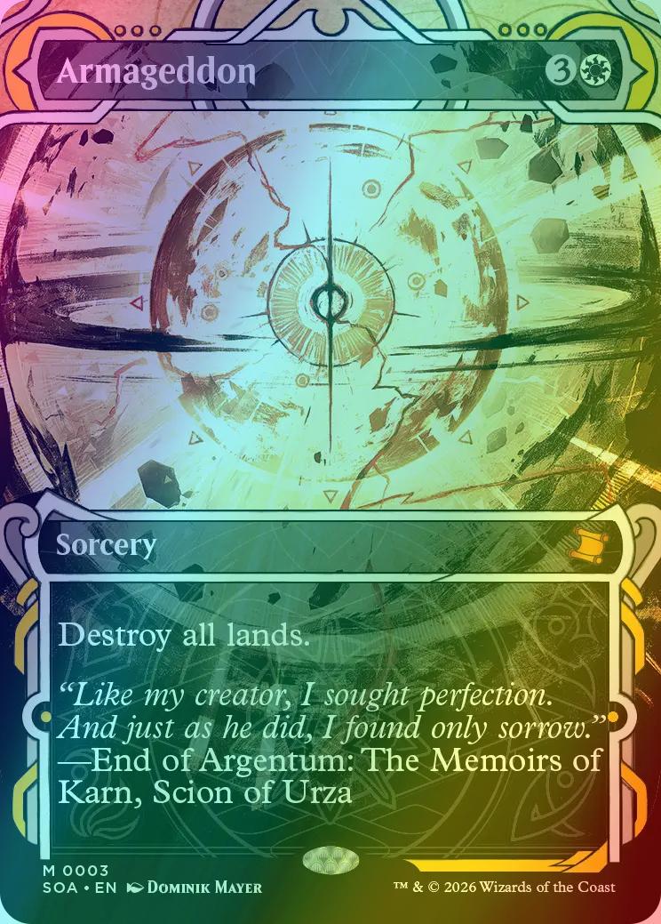 Armageddon [3] [Showcase] [Secrets of Strixhaven: Mystical Archive] [Foil]