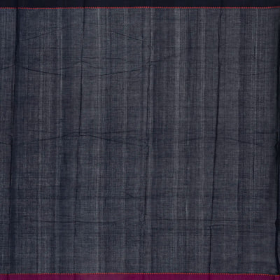 Cyan Handloom Kanchi Cotton Saree With Coin Buttas