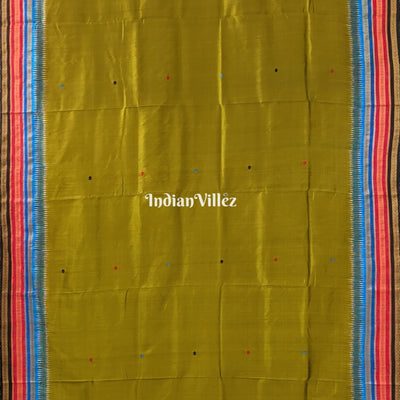 Mehndi Green Kathiphera Odisha Ikat Khandua Silk Saree