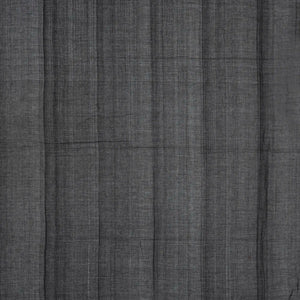 Black Handloom Bengal Cotton Saree With Fish Motifs