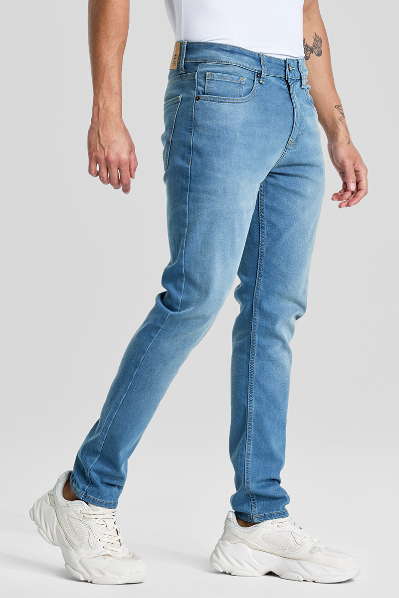 Blue Tapered Fit Jeans