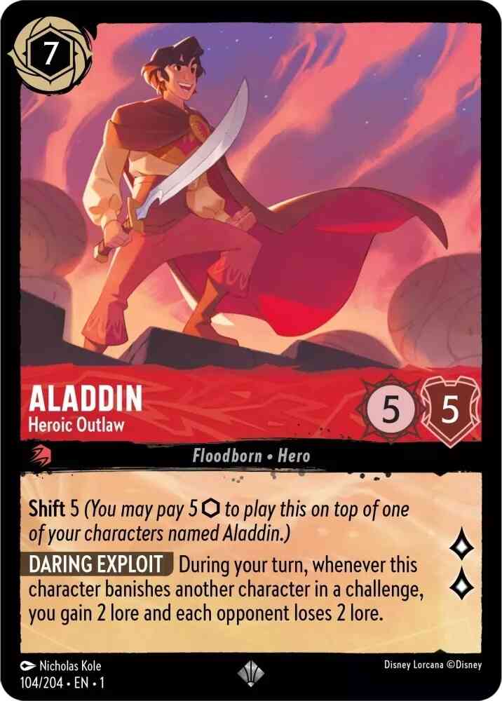 Aladdin - Heroic Outlaw - 104/204 [The First Chapter] [Non-Foil]