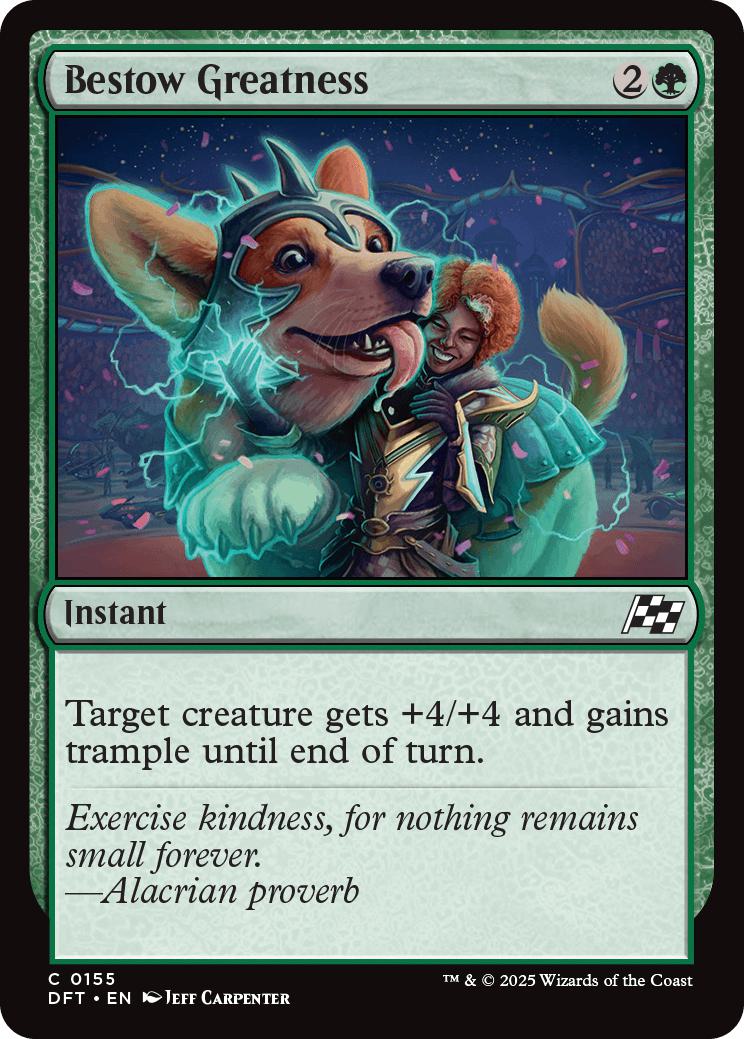 Bestow Greatness [155] [Aetherdrift] [Non-Foil]