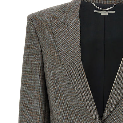 Stella Mccartney Single-breasted Micro Houndstooth Blazer