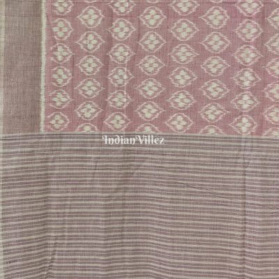 Mauve Odisha Ikat Pure Sambalpuri Cotton Saree