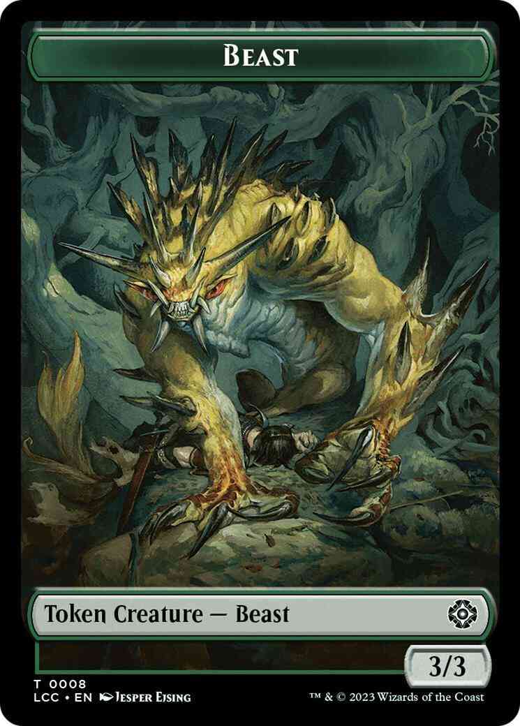 Beast Token (08) // Merfolk Token (03) [The Lost Caverns of Ixalan: Commander: Tokens] [Non-Foil]