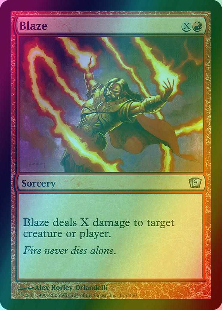Blaze [175x] [Ninth Edition] [Foil]