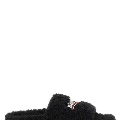 Balenciaga Furry Open Sandals