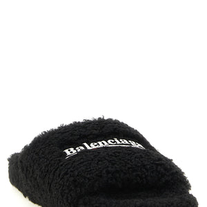 Balenciaga Furry Open Sandals