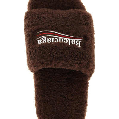 Balenciaga Furry Open Sandals