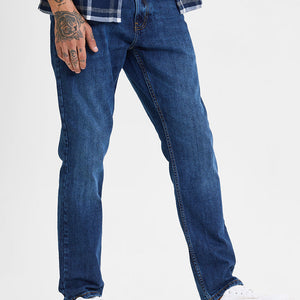 Dark Blue Regular Fit Jeans