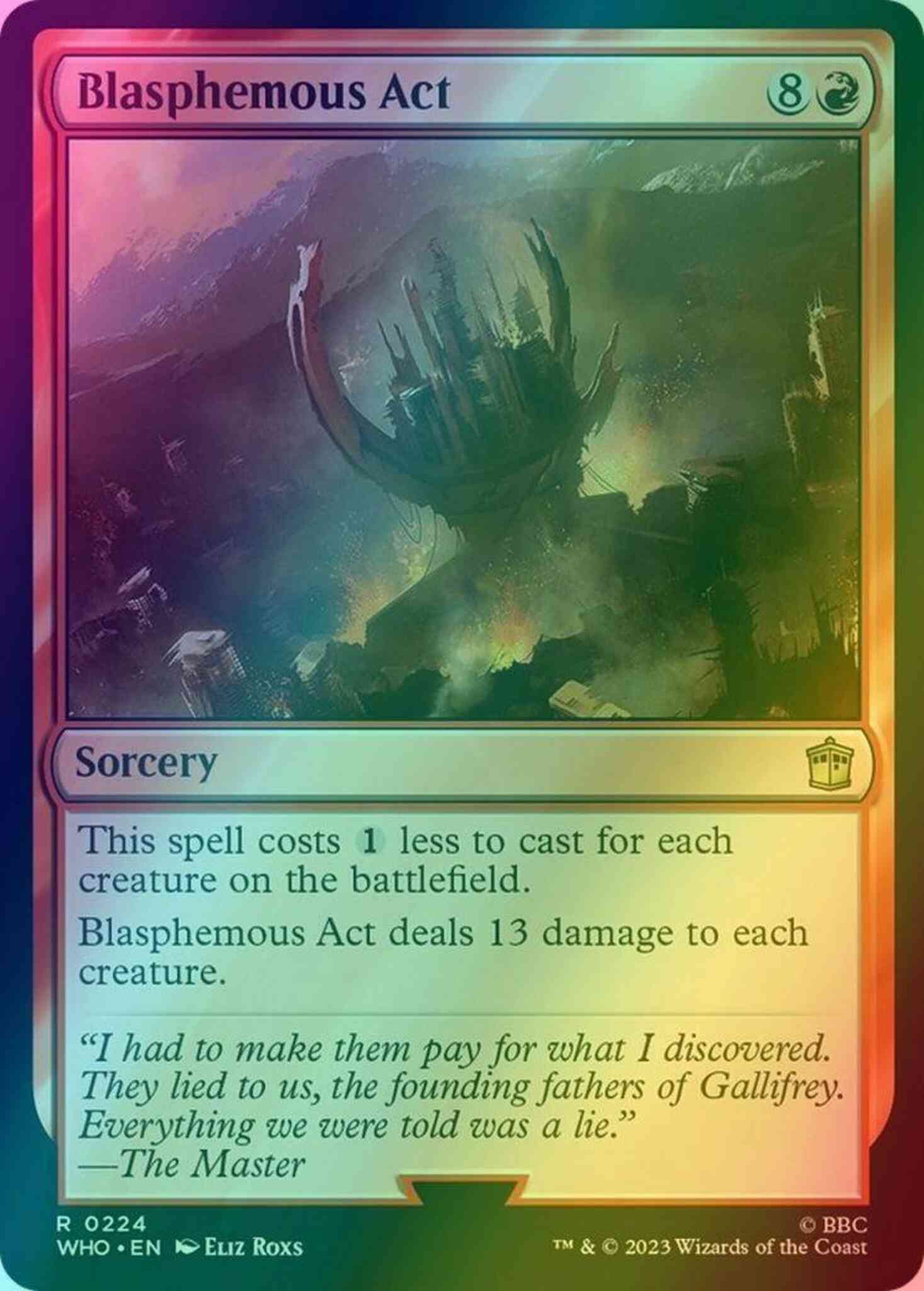 Blasphemous Act [224] [Universes Beyond: Doctor Who] [Foil]