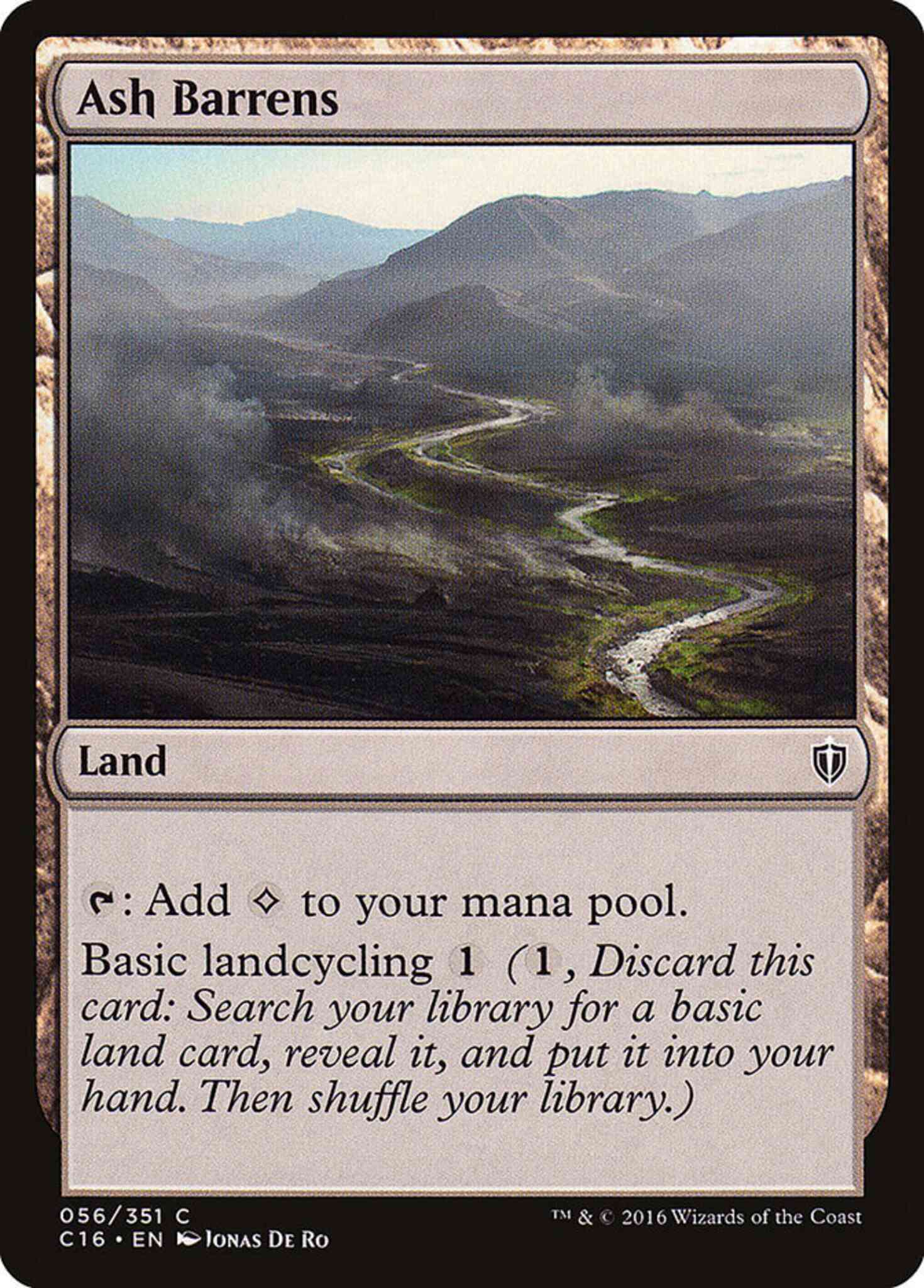 Ash Barrens [56] [Commander 2016] [Non-Foil]
