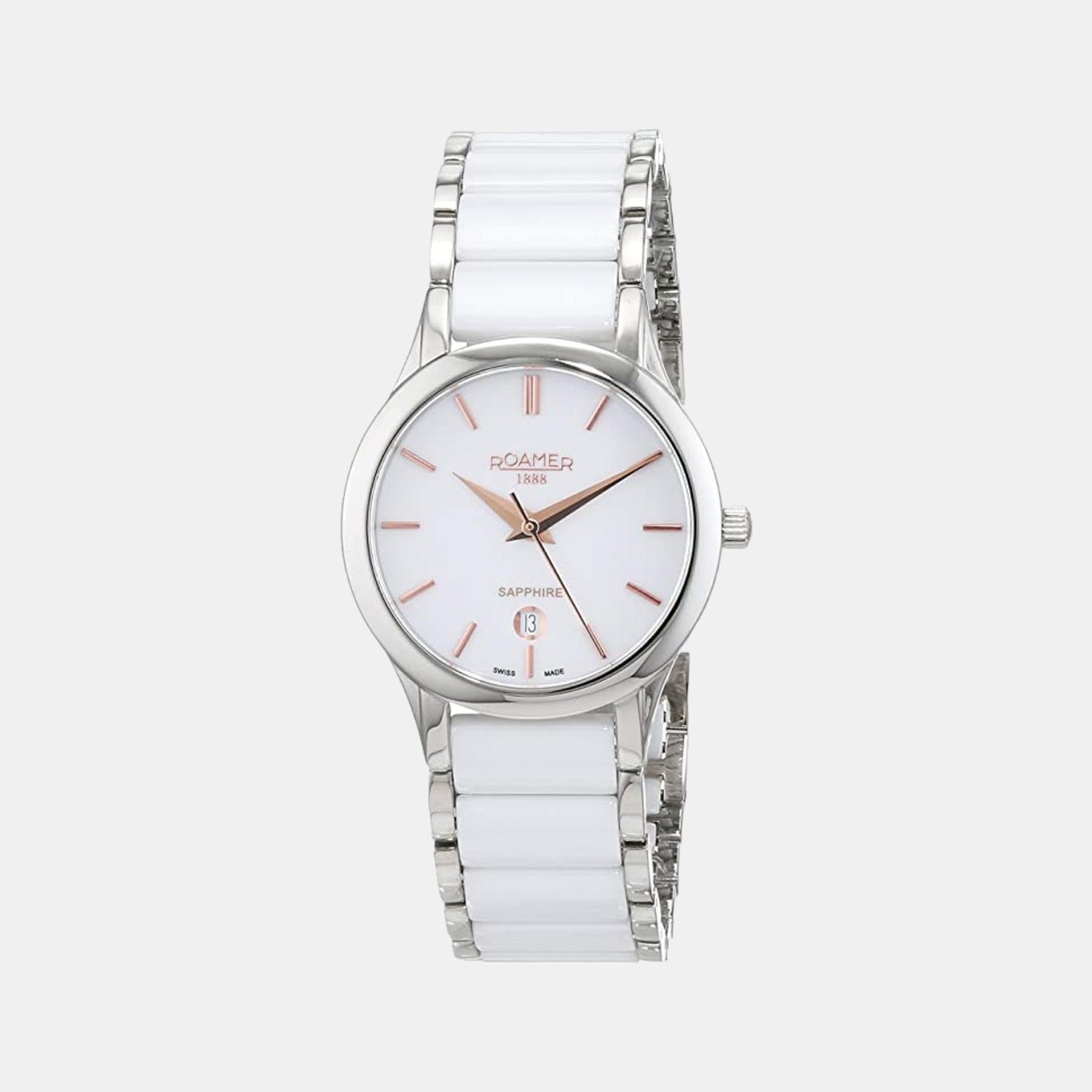C-Line Women Quartz White Dial Analog Ceramic Watch 657844 40 25 60